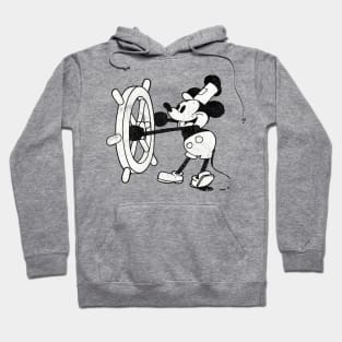 Steamboat Willie Faded Vintage Aesthetic Hoodie